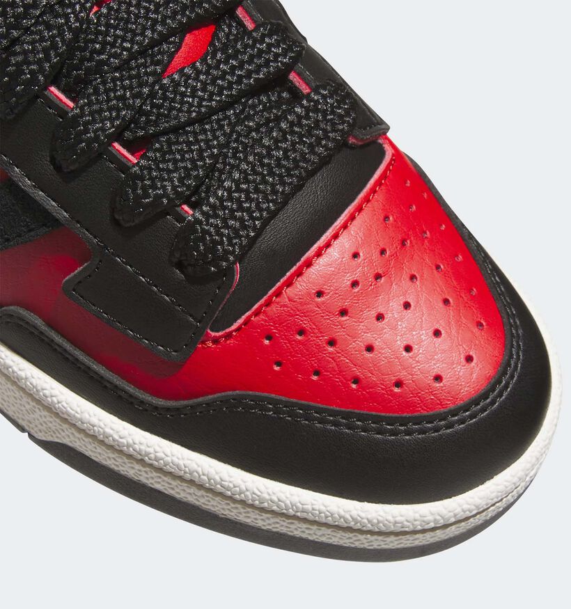 adidas Rapid Court Baskets en Noir/Rouge pour filles, garçons (359671) - pour semelles orthopédiques