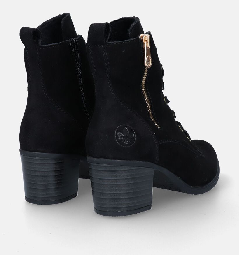 Rieker Bottines à lacets en Noir pour femmes (331603)