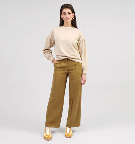 Wijde broek groen L32