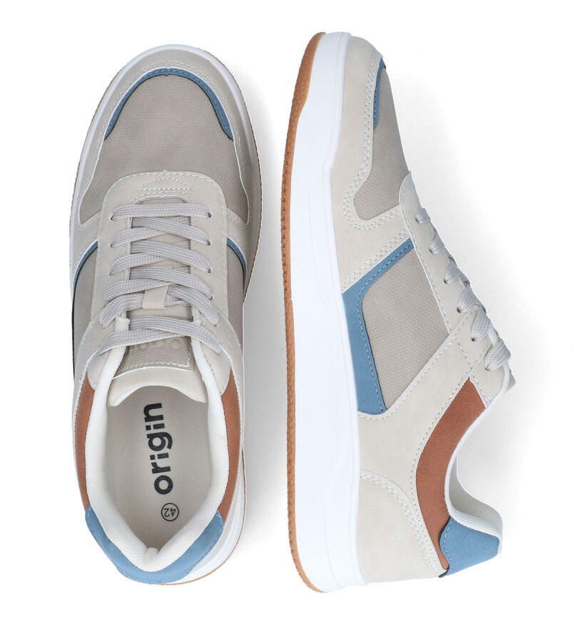 Origin Beige Veterschoenen voor heren (340106) - geschikt voor steunzolen