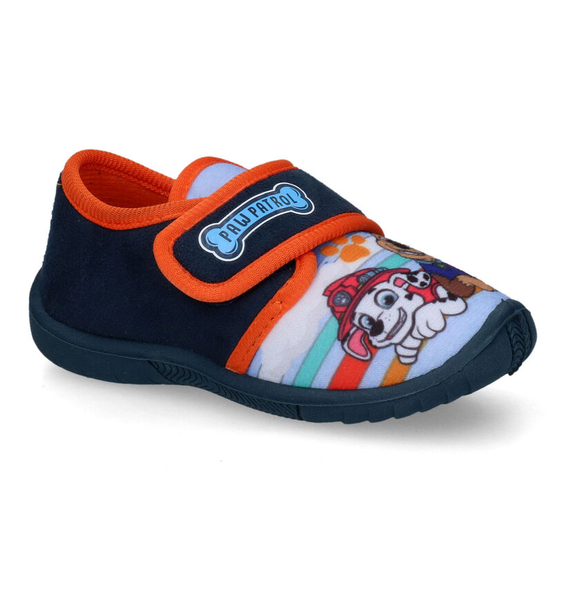 Paw Patrol Pantoufles fermées en Bleu foncé en textile (313626)