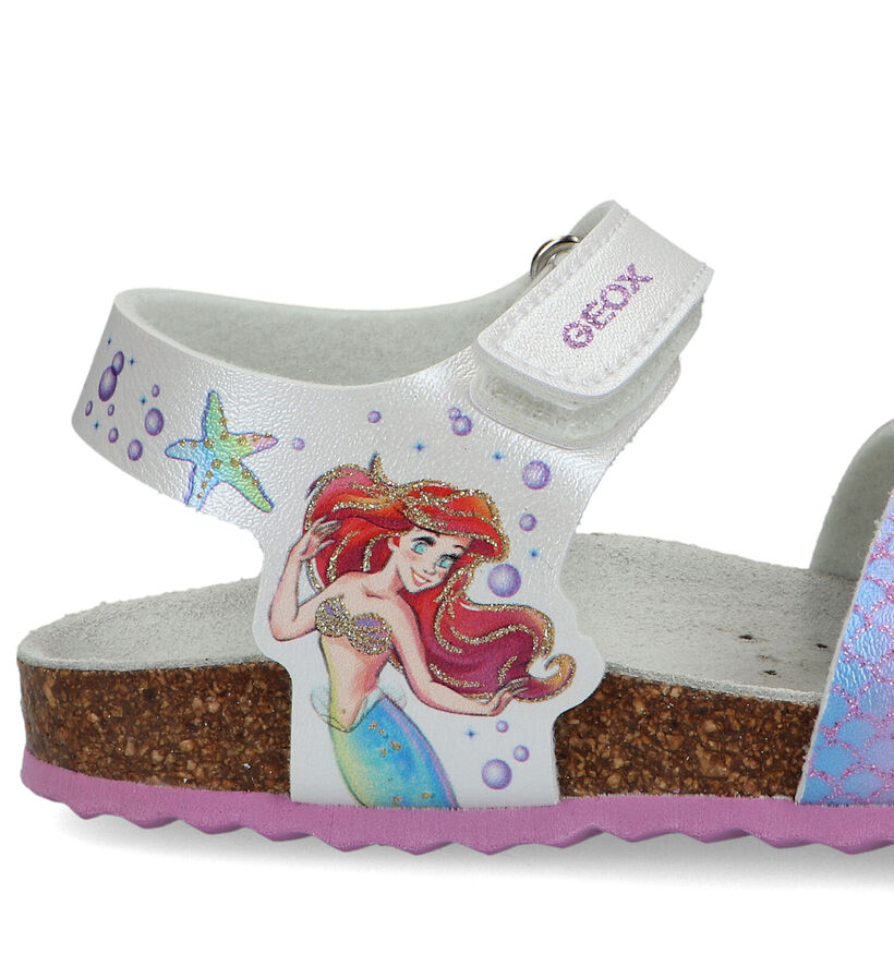 Geox Adriel Disney Ariel Witte Sandalen in kunstleer (326623)