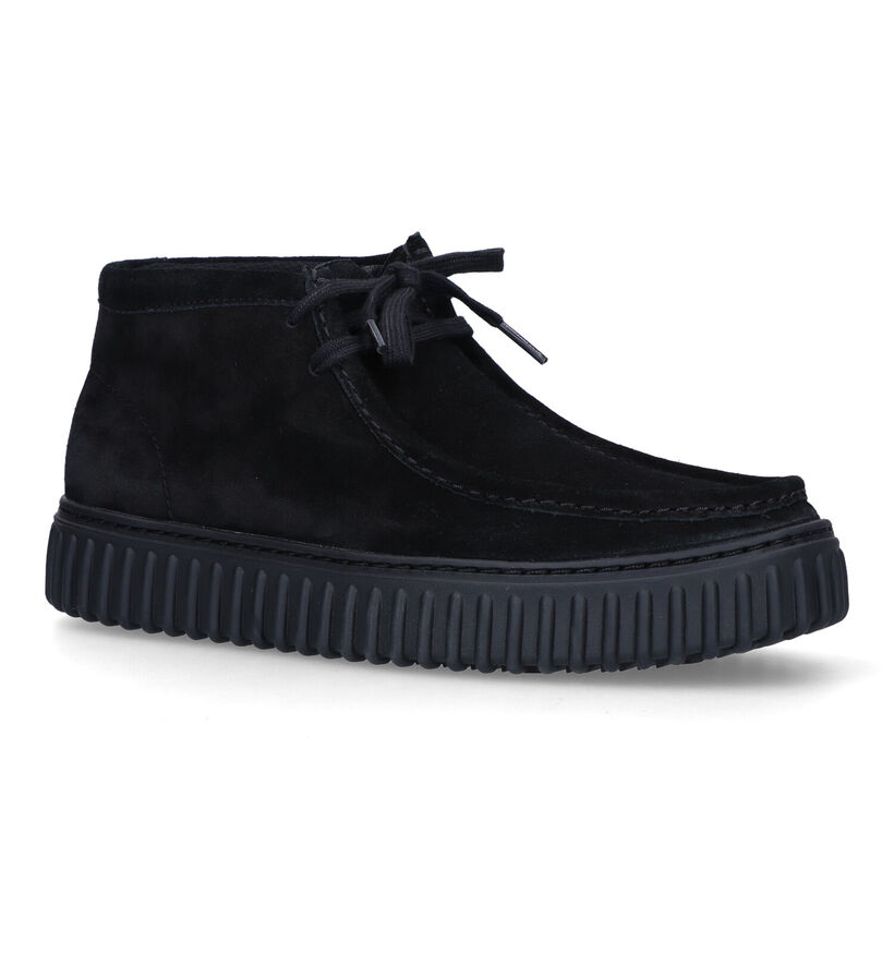 Clarks Torhill Zwarte Hoge schoenen voor heren (330667) - geschikt voor steunzolen