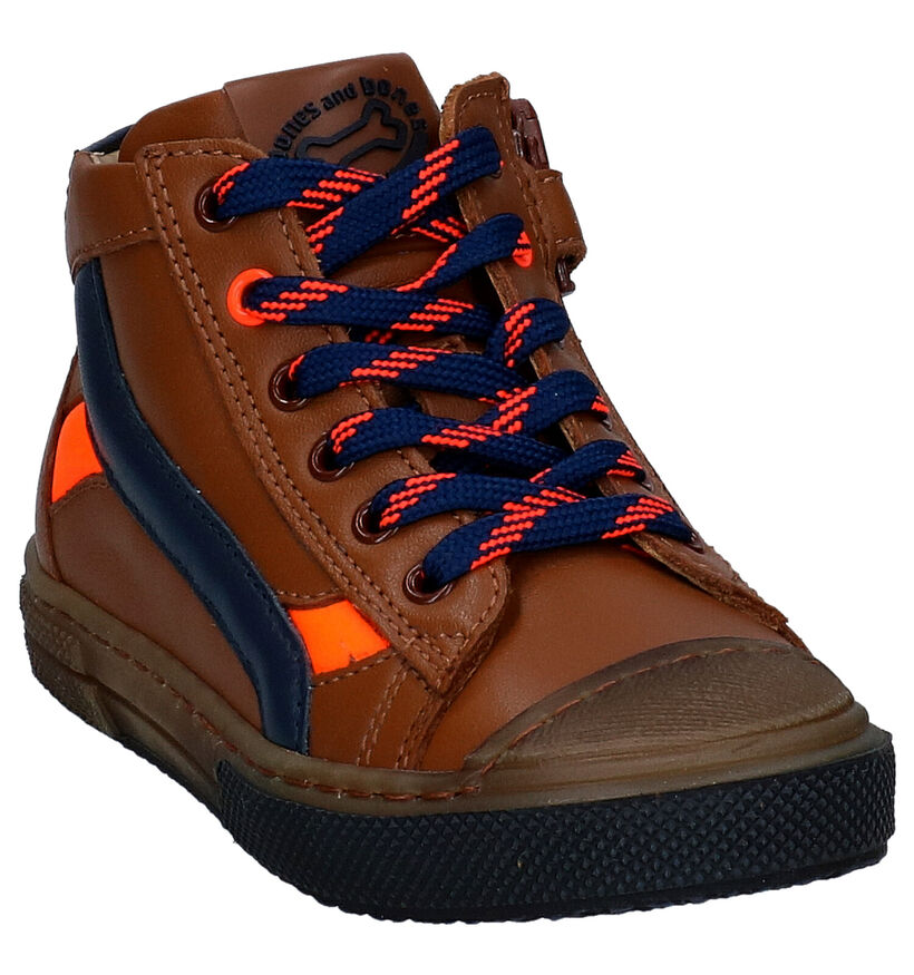STONES and BONES Raspo Blauwe Hoge Schoenen voor jongens (313873) - geschikt voor steunzolen