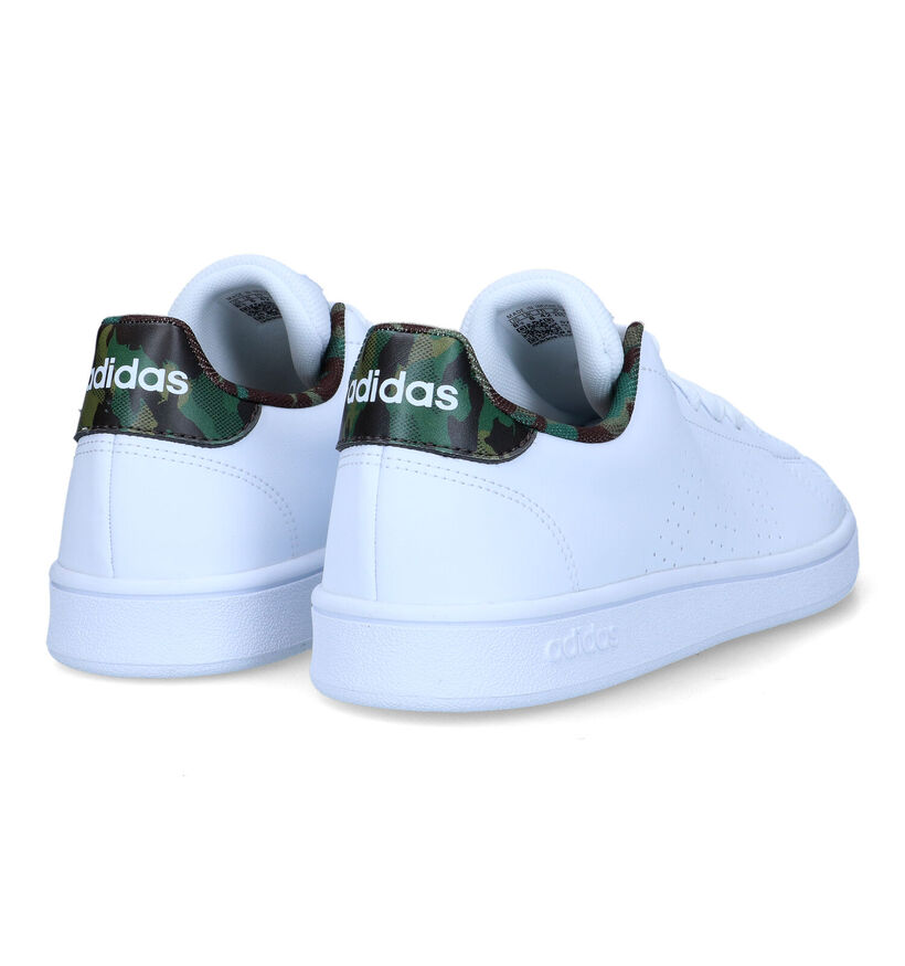 adidas Advantage Base Witte Sneakers in kunstleer (319045)