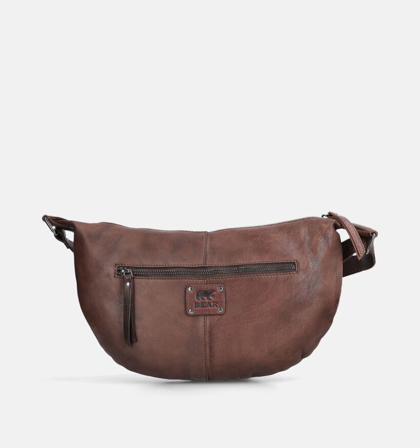 Bear Design Donkerbruine Schoudertas voor dames (382149)