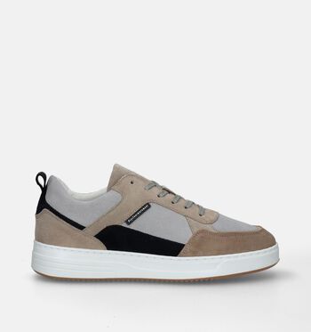 Veterschoenen taupe