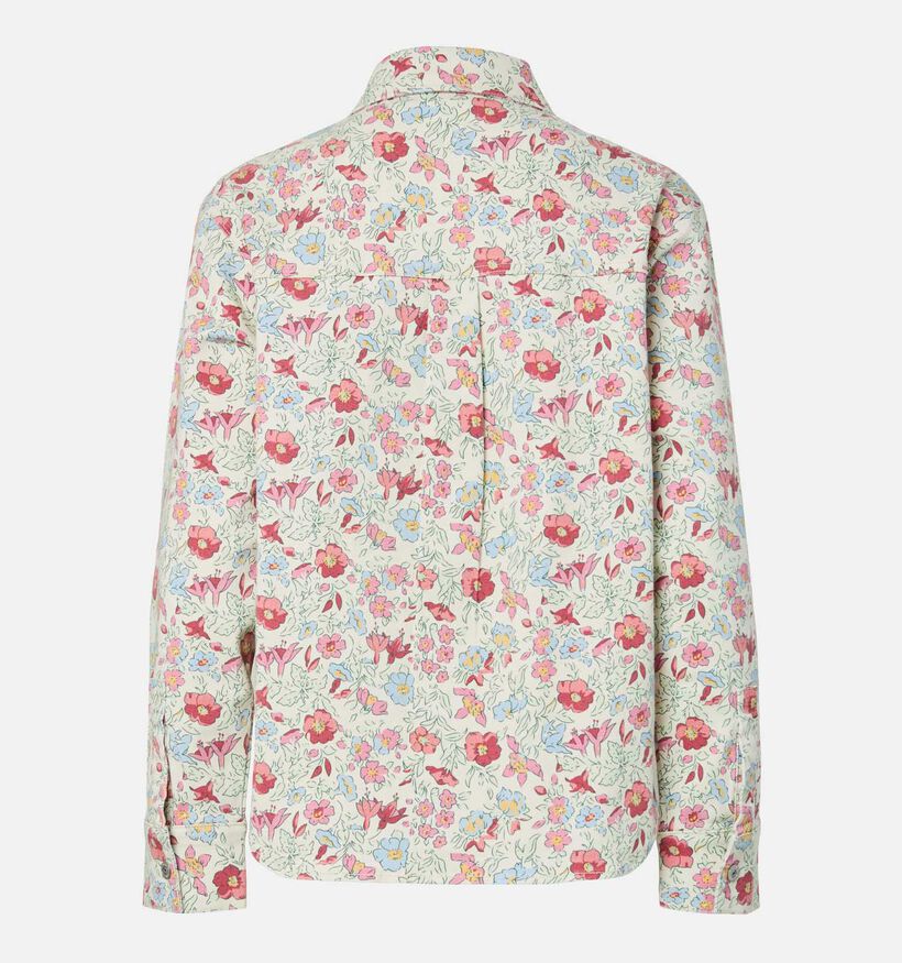 Pieces Salume Denim Lichtbeige/Roze Hemd voor dames (369195)