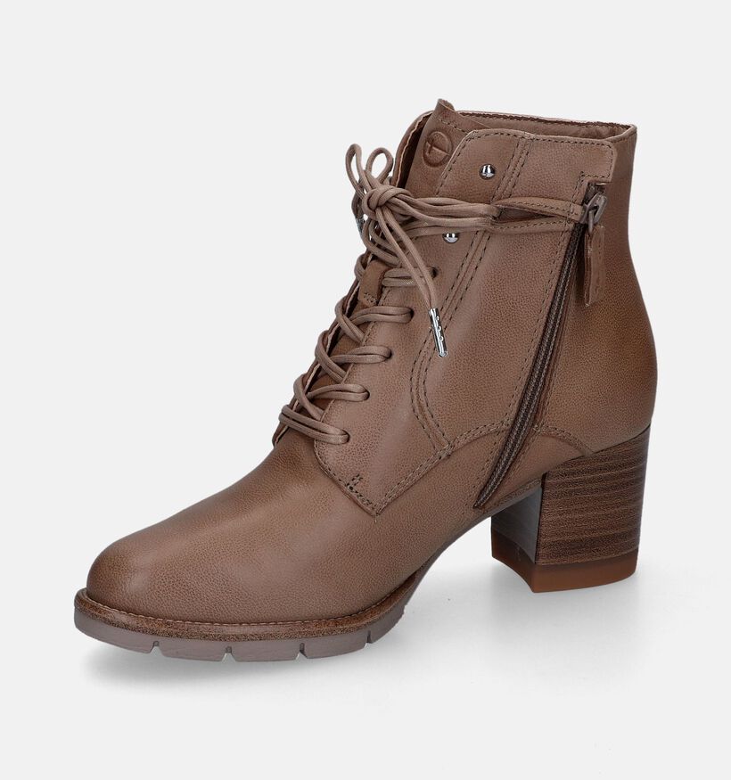 Tamaris Bottines à lacets en Taupe pour femmes (315495)