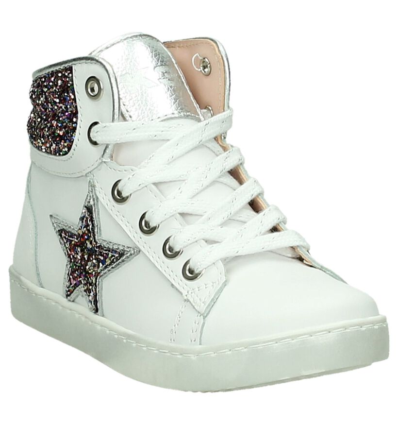 Witte Hoge Schoenen K3 in leer (192012)