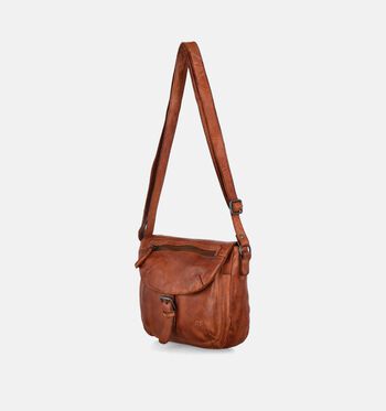 Bear Design Sacs porté croisé Cognac/Rouge