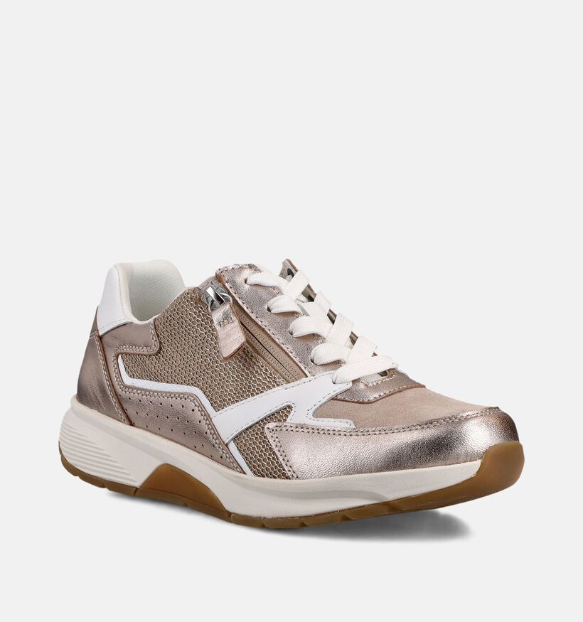 Gabor Rollingsoft Gouden Rits-Veterschoenen voor dames (368388) - geschikt voor steunzolen