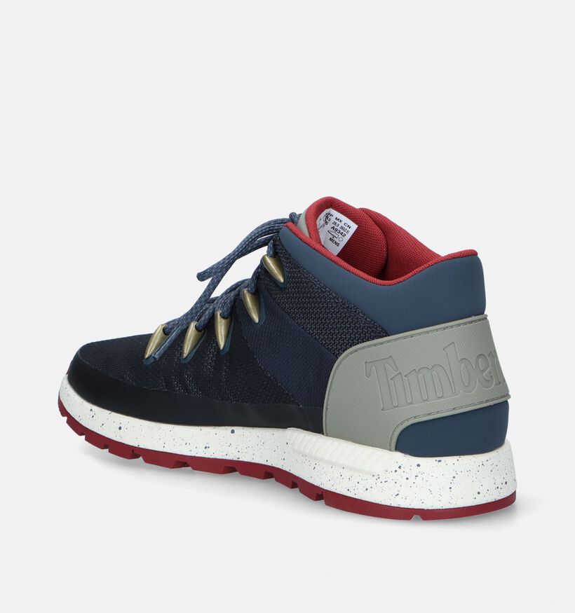 Timberland Sprint Trekker Mid Bottines en Bleu pour hommes (338600) - pour semelles orthopédiques