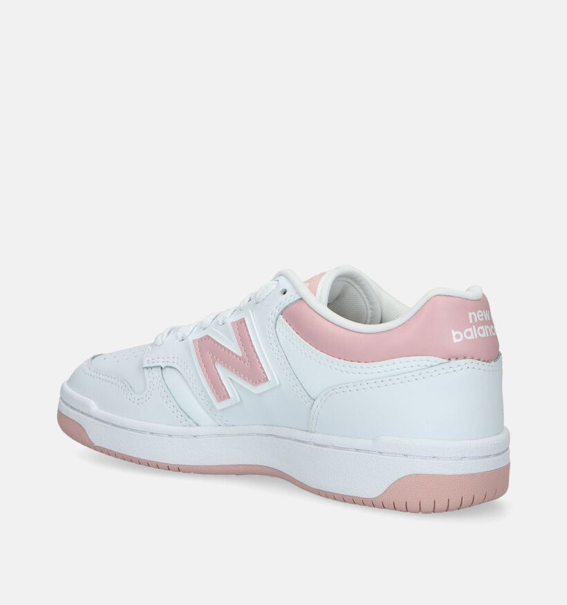 New Balance GSB 480 Witte Sneakers voor meisjes (334557) - geschikt voor steunzolen