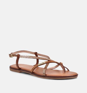 Les Tropeziennes Sandalen Zwart/Cognac/Bruin