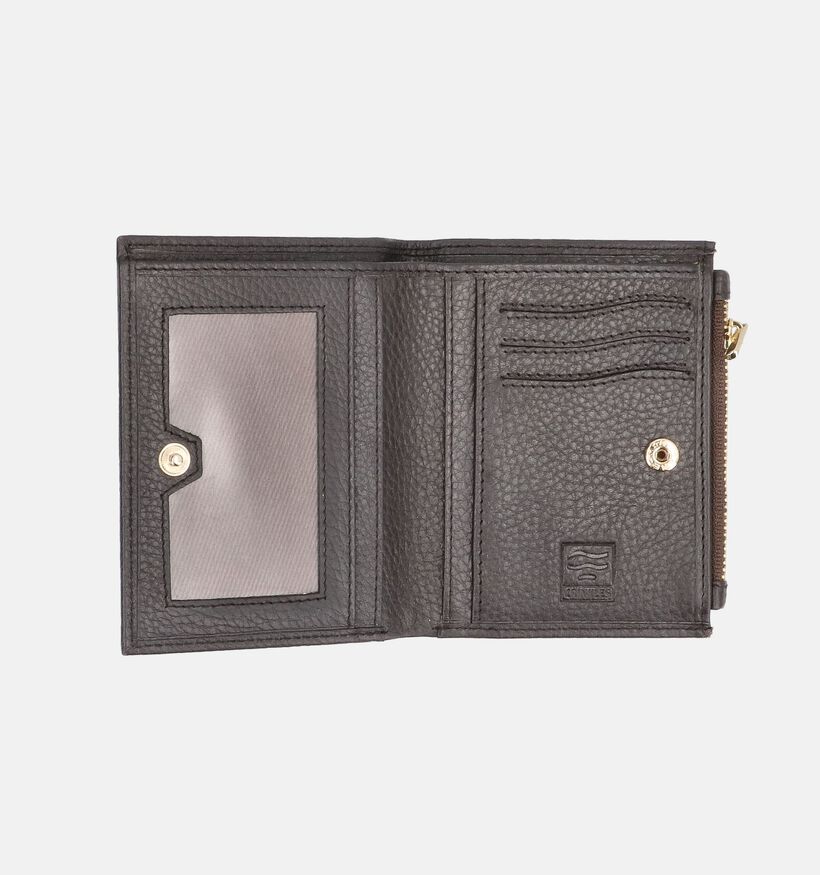 Crinkles Bruine Portemonnee met Rits voor dames (381773)