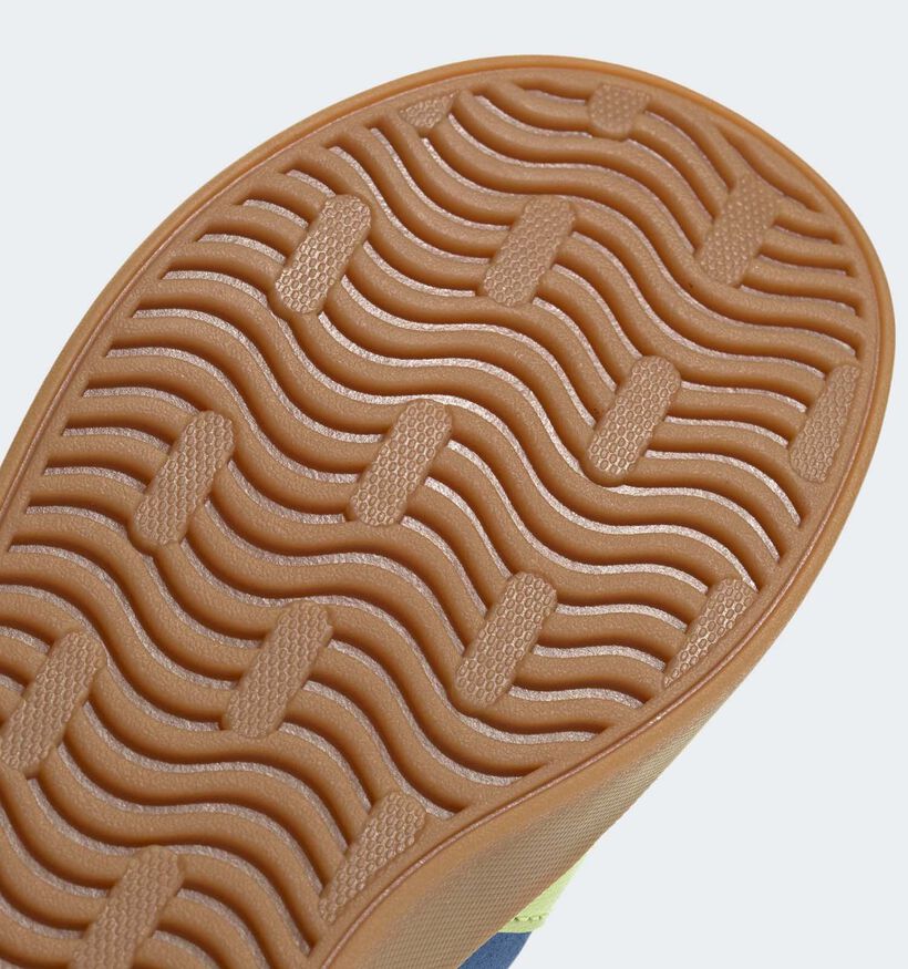 adidas VL Court 3.0 Blauwe/Groene Sneakers voor jongens (372617) - geschikt voor steunzolen