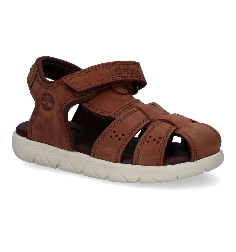 Timberland Nubble LTHR Fisherman Sandales en Marron pour garçons (305834)