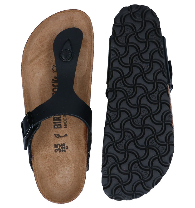 Birkenstock Gizeh Zwarte Teenslippers voor jongens (338075)