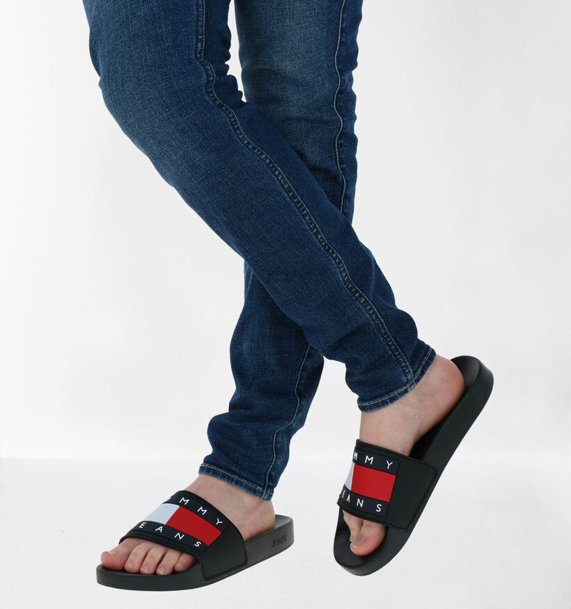 Tommy Hilfiger Blauwe Badslippers in kunststof (285341)