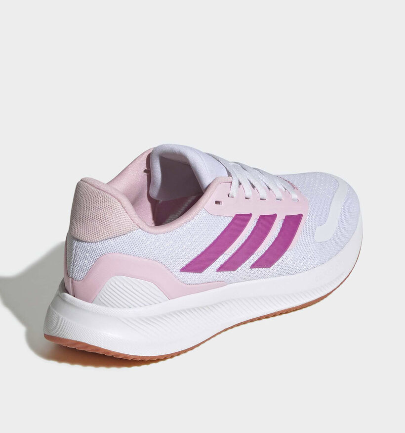 adidas Runfalcon 5 Witte/Roze Sneakers voor meisjes (372647) - geschikt voor steunzolen