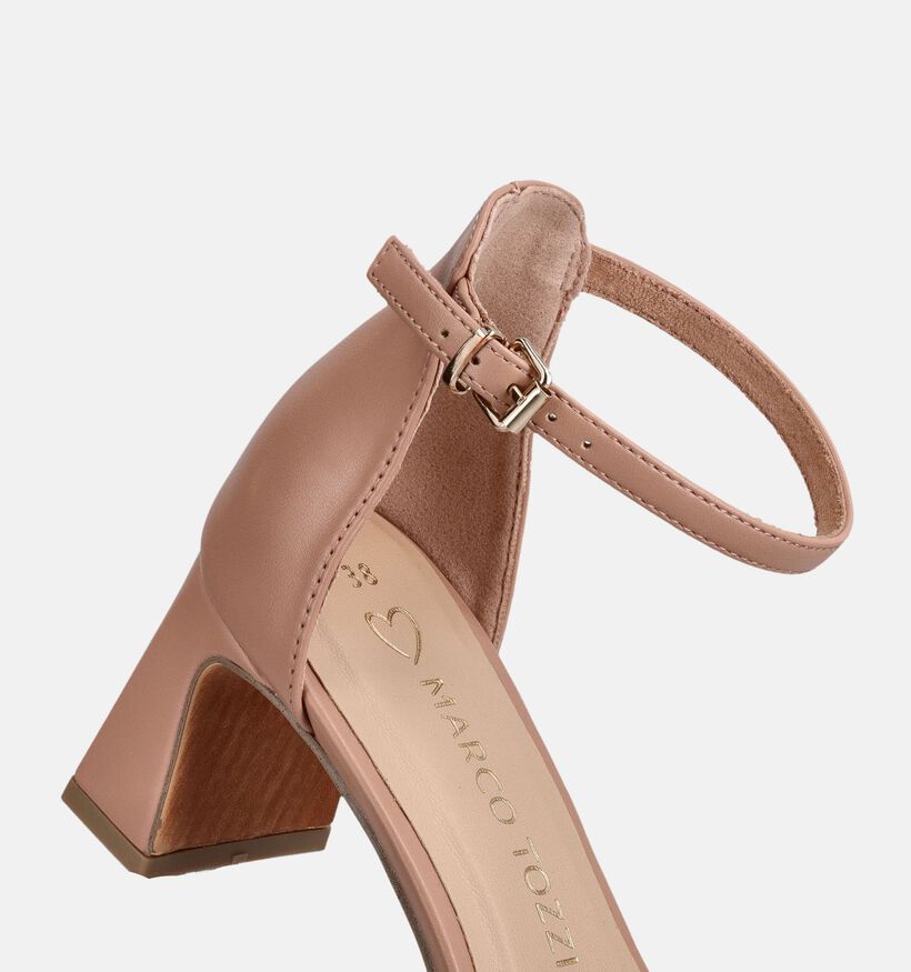 Marco Tozzi Sandales &agrave; talons en Rose pour femmes (371865)