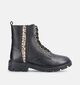 Little David Leopard Zwarte Veterboots voor meisjes (378830)