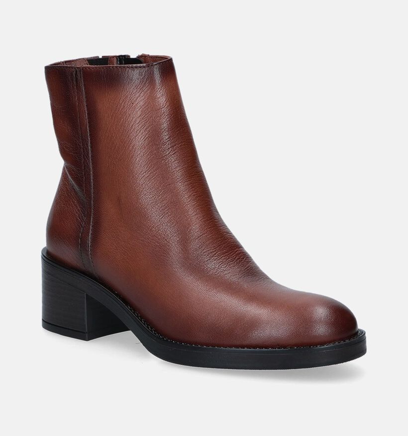 Laurent David 2 Plain 202 Bottillions en Cognac pour femmes (349205)