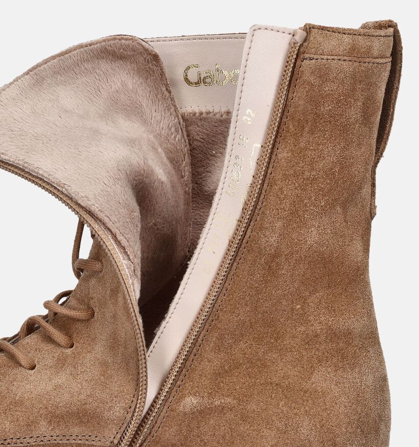 Gabor Cognac Bottines voor dames (347065) - geschikt voor steunzolen