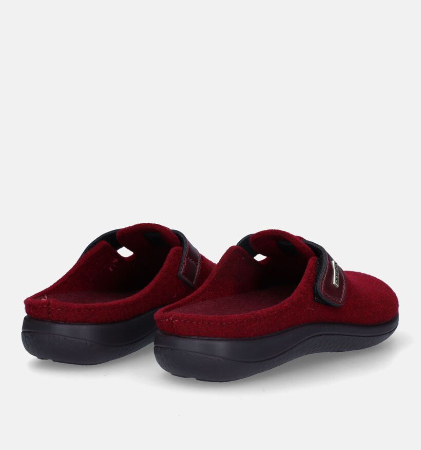 Rohde Bari Rode Pantoffels voor dames (334141) - geschikt voor steunzolen