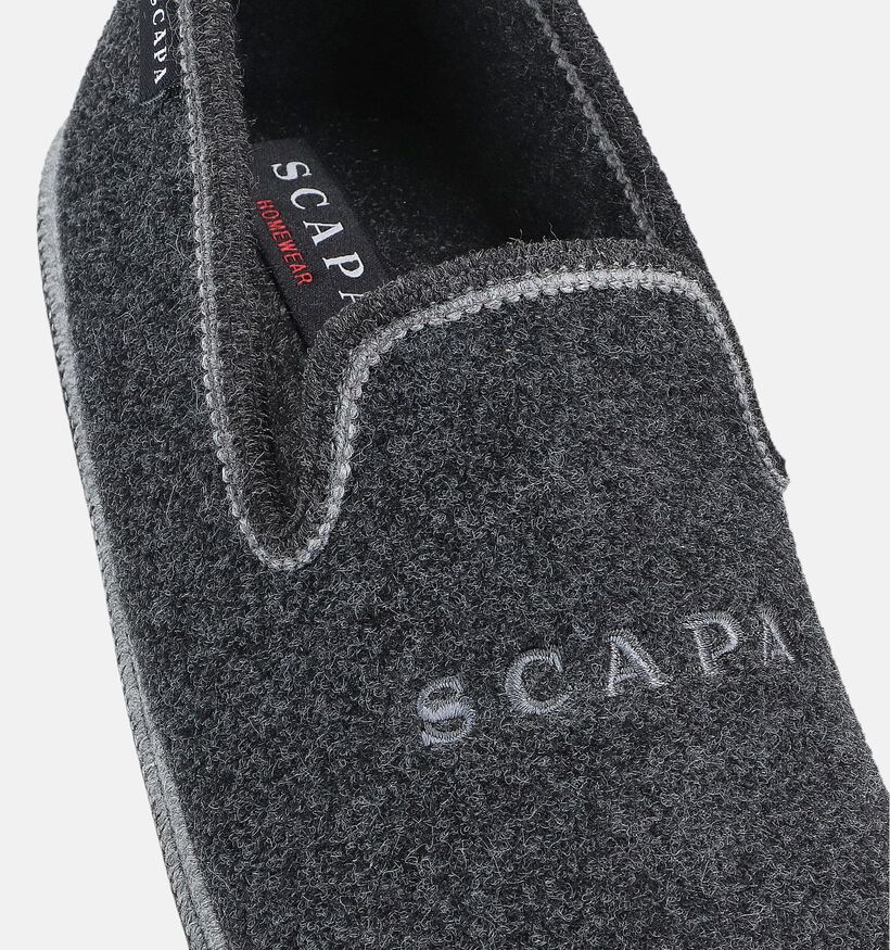 Scapa Pantoufles fermées en Gris pour hommes (364106) - pour semelles orthopédiques