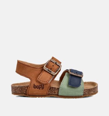 Bopy Sandales Cognac/Vert