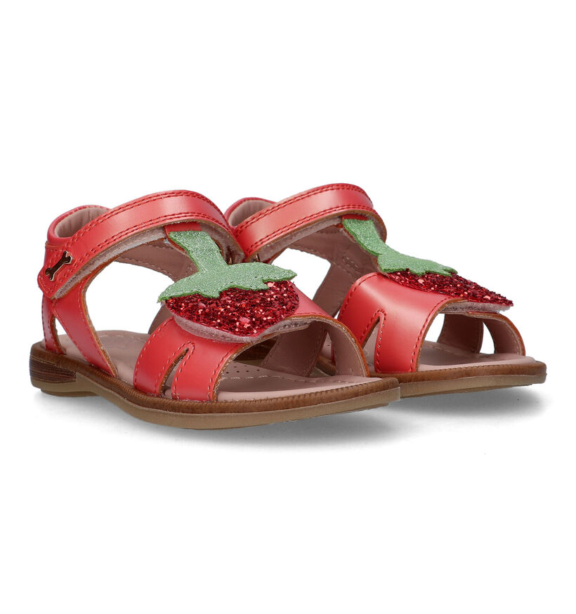 STONES and BONES Strav Sandales en Rose pour filles (325892)