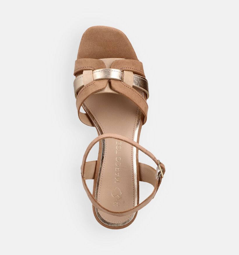 Marco Tozzi Sandales &agrave; talons en Cognac pour femmes (371873)