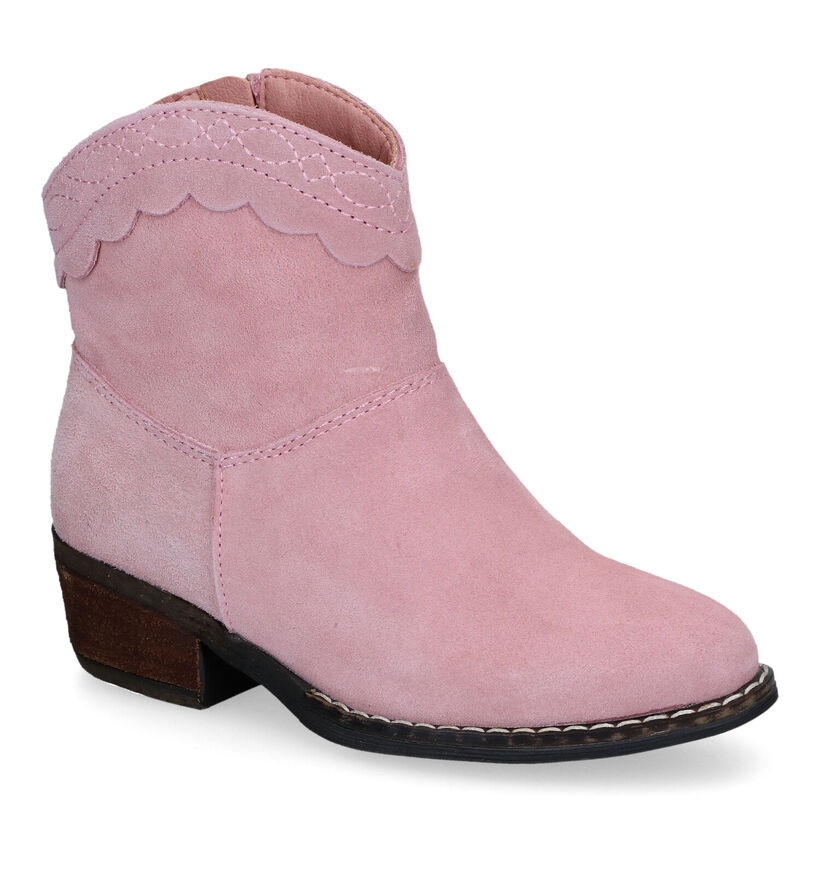 Milo & Mila Bottes courtes en Rose pour filles (319971)