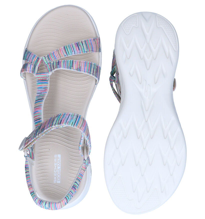 Skechers Blauwe Sandalen in stof (290290)