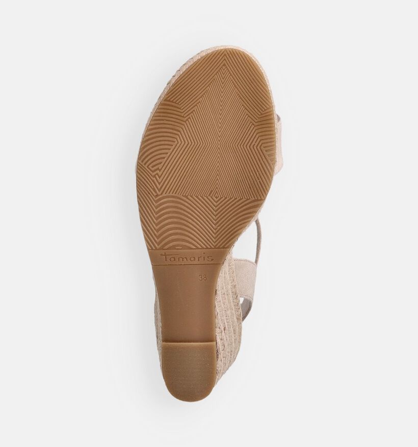 Tamaris Nude Sandales compens&eacute;es en Nude pour femmes (371682)