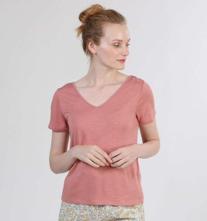 Vila Noel T-Shirt en Rose (301138)