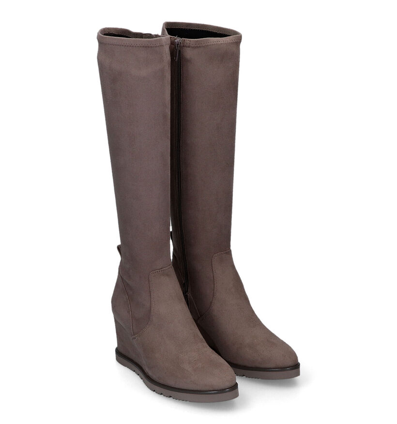 Unisa Usar Bottes à stretch en Taupe pour femmes (316176)