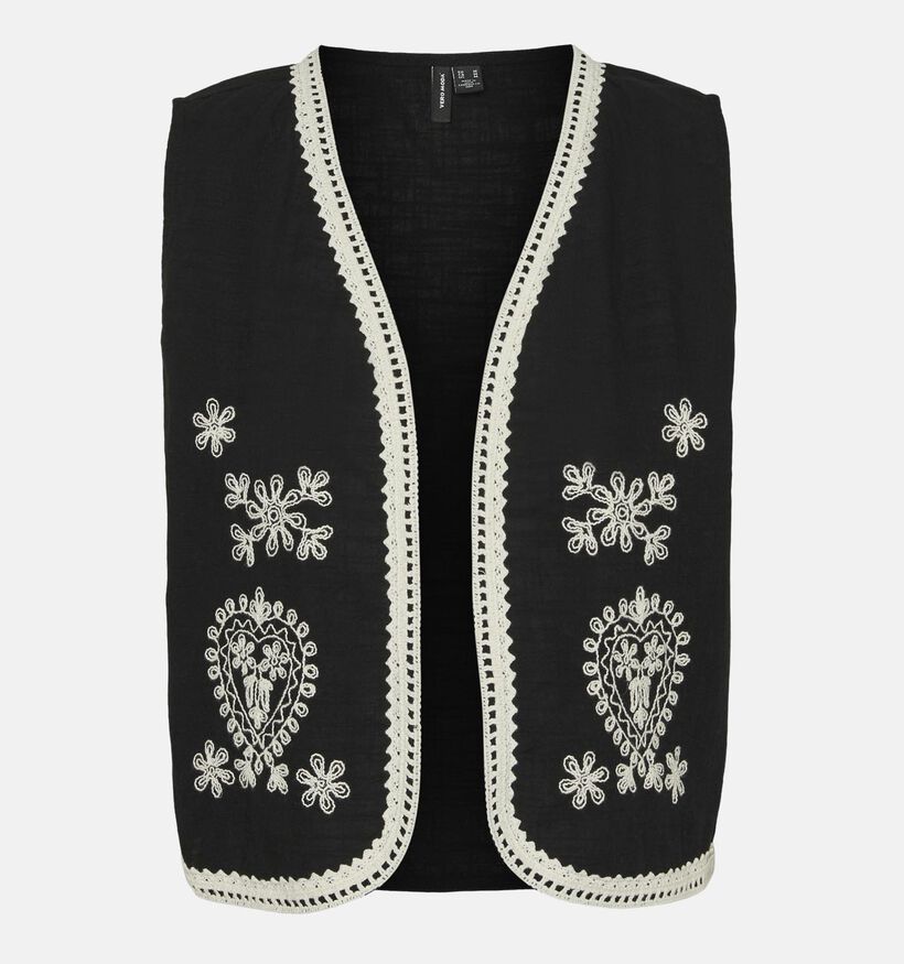 Vero Moda Ritah Zwarte Korte gilet voor dames (349630)