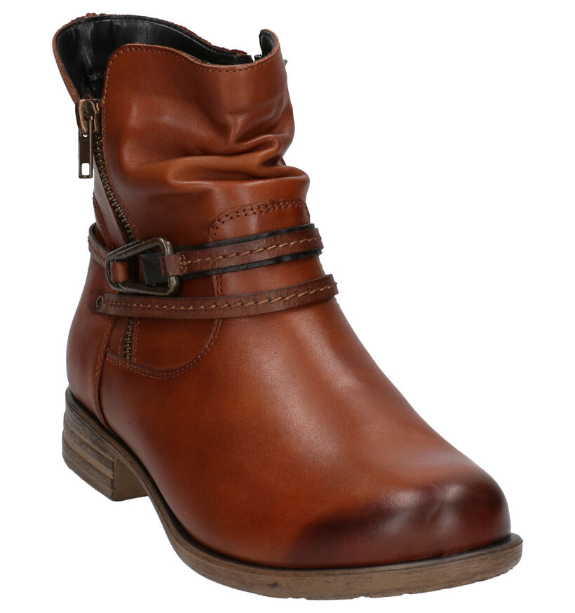 Remonte Bottes basses en Cognac en cuir (260589)