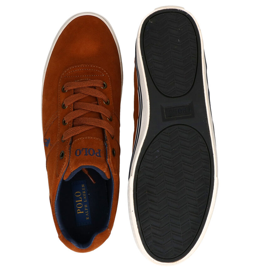 Polo Ralph Lauren Hanford Chaussures à Lacets en Bleu en daim (278188)