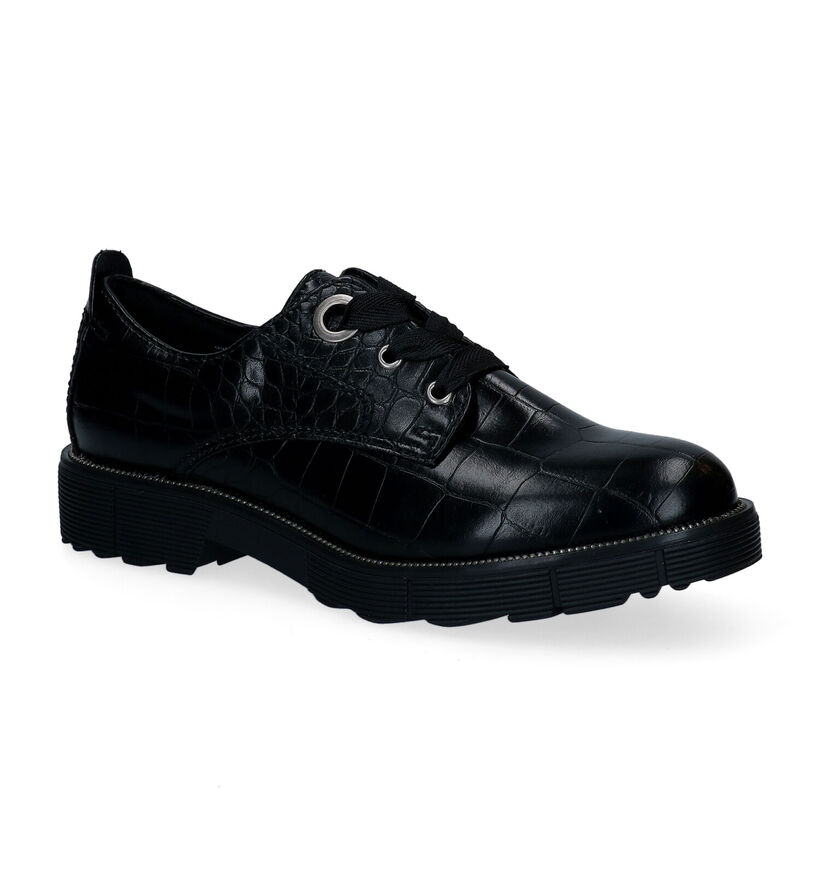 Signatur Zwarte Veterschoenen voor dames (295799)