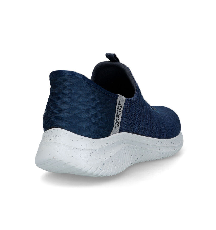 Skechers Ultra Flex Baskets Slip-on en Bleu pour hommes (319512) - pour semelles orthopédiques