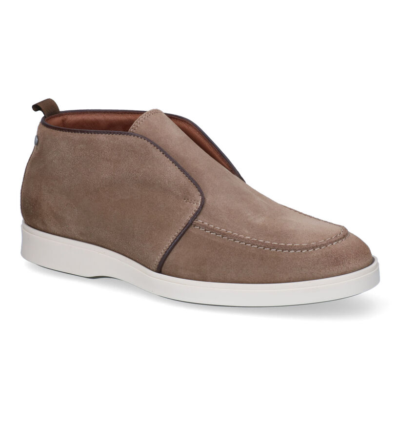 Berkelmans Tremblant Chaussures hautes en Taupe pour hommes (315012) - pour semelles orthopédiques