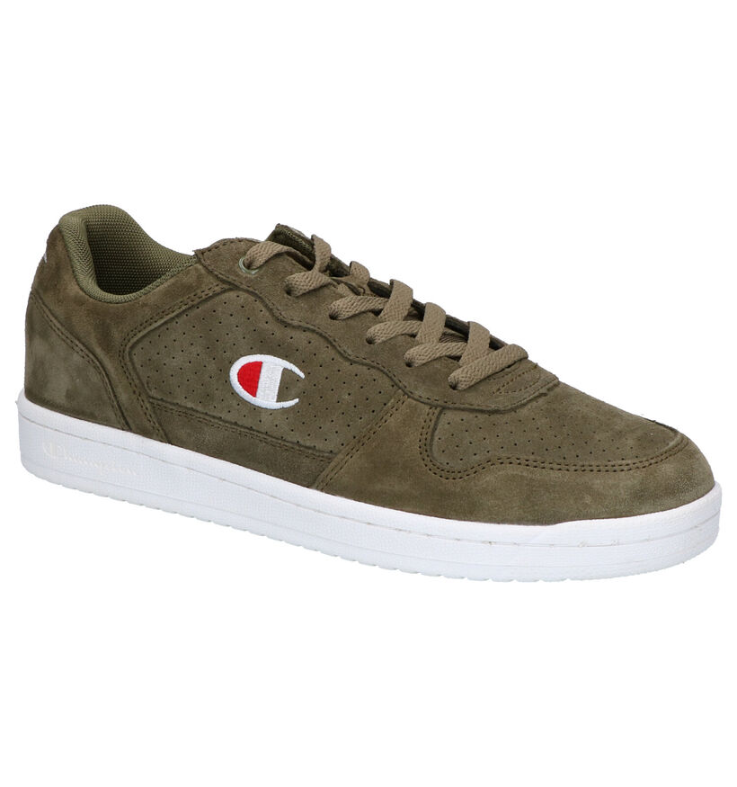 Champion Chicago Kaki Sneakers in daim (253545)