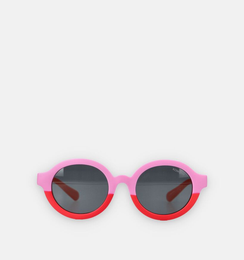 Komono Lou Taffy Triplets Lunettes de soleil en Rose/Rouge pour filles (371557)