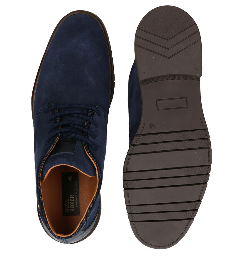 Bullboxer Blauwe Hoge Schoenen in nubuck (281837)