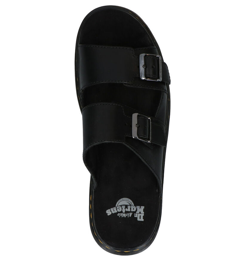 Dr. Martens Nikolai Zwarte Slippers in leer (265575)