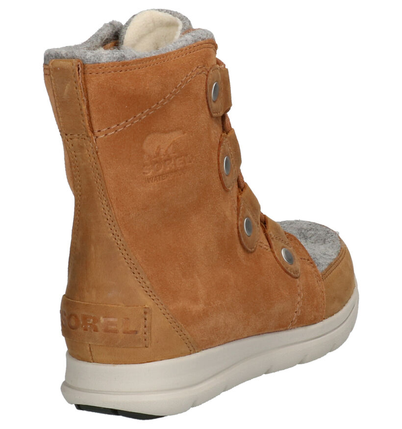 Sorel Explorer Joan Snowboots Bruin in daim (255383)